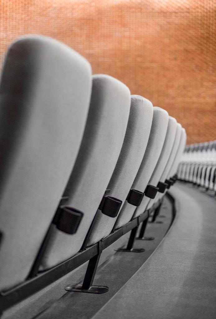 Skeie Sonate Tip Up - cupholder detail - Karmøy kino